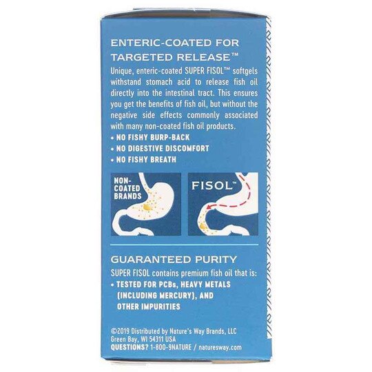 Super Fisol Enteric-Coated Fish Oil, NWA